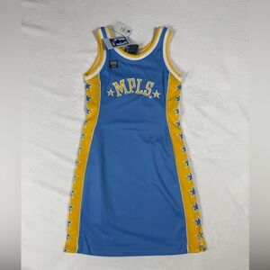 NWT Hardwood Classics Los Angeles Lakers MPLS Jersey Dress Women's M Deadstock